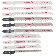 Набор полотен Matrix для электролобзика универсальный, 10 шт, T-SET1001