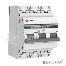 Выключатель автоматический EKF mcb4763-3-06C-pro 3P 6А (C) 4,5kA ВА 47-63 EKF PROxima