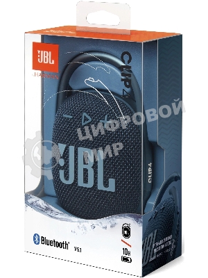 Портативная акустическая система JBL CLIP 4, синий