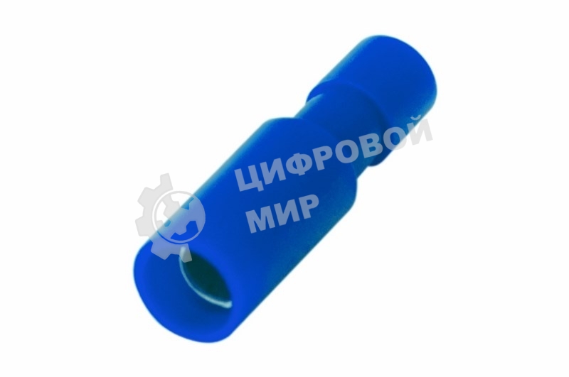 Разъем штекерный полностью изолированный Rexant гнездо 4 мм 1.5-2.5 мм² (РШПи-м 2.5-4/РШИм 2-5-4) синий