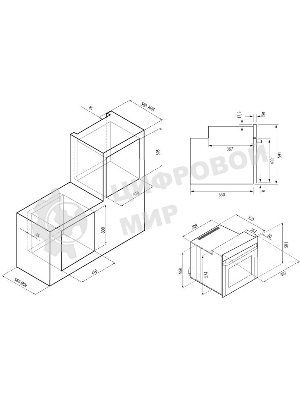 Электрический духовой шкаф Krona BREVE 45 WH, встраиваемый
