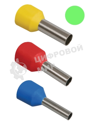 Наконечник-гильза изол. Е6018 (уп. 100 шт) IEK UGN10-006-06-18
