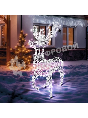 Фигура объемная Neon-night Олень 115х195 см, 528 LED, IP65, цвет свечения белый