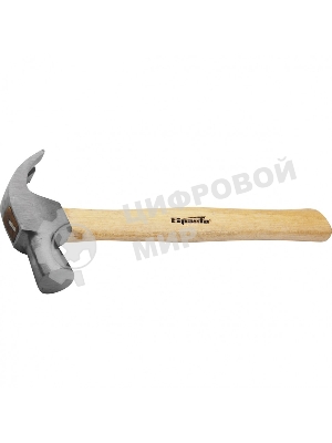 Молоток-гвоздодер Sparta 225 г, боек 22 мм, деревянная рукоятка