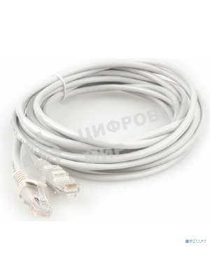 Патч-корд CCA light UTP Гарнизон PC-UTP-5e-5 cat.5e, 5м, литой, многожильный серый