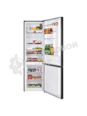 Холодильник Maunfeld MFF200NFB черный двухкамерный инвертор 271/106 л морозилка снизу, No Frost