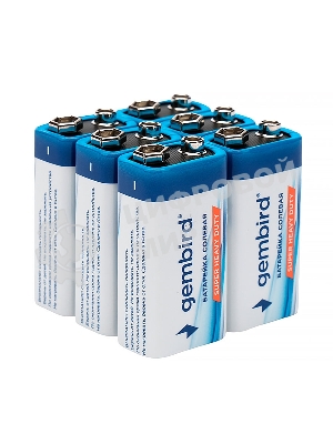 Батарейки солевые Gembird Gb-6F22-6B, тип Крона(6F22), 6шт, коробка