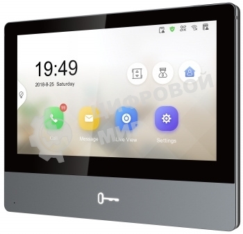 Видеодомофон Hikvision DS-KH8350-TE1 серебристый