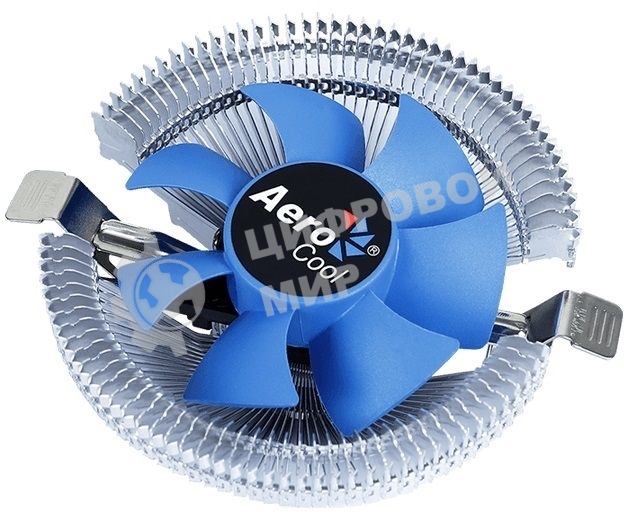 Кулер для процессора AeroCool/Formula Verkho I серебристый, 80 мм, алюминий, 2500 об/мин, 29.7 дБ, 4 pin, 90 Вт, 45 мм