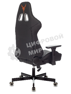 Кресло Knight ARMOR черный, экокожа, 120 кг, механизм качания