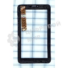 Сенсорное стекло (тачскрин) для Irbis TZ63L, черное с рамкой