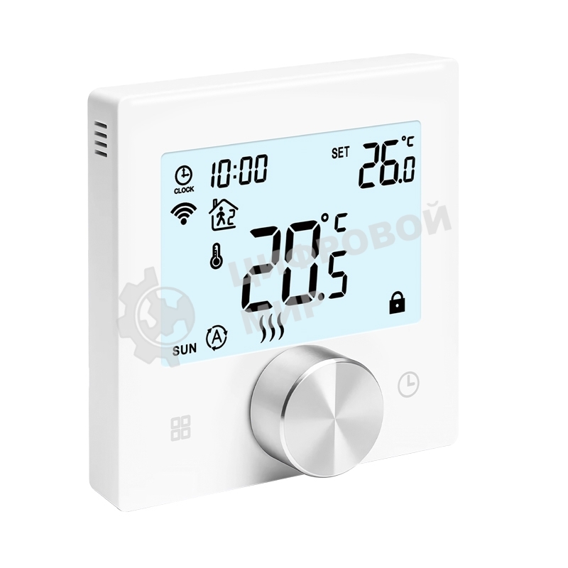 Терморегулятор цифровой Rexant SmartWarm W сенсорный, программируемый, с Wi-Fi, белый