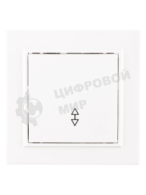 Выключатель 1-кл. СП Минск 10А проходной белый Basic EKF ERV10-025-10