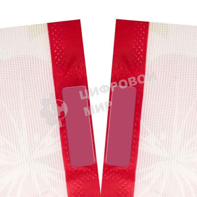 Дверная антимоскитная сетка Rexant, розовая с цветами (магниты пришиты по всей длине сетки!)