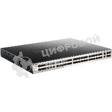 Коммутатор DGS-3130-54S Managed L3 Stackable Switch 48x1000Base-X SFP, 2x10Gbase-T, 4x10Gbase-X SFP+, CLI, 1000Base-T Management, RJ45 Console, USB, RPS, Dying Gasp