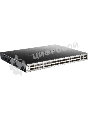 Коммутатор DGS-3130-54S Managed L3 Stackable Switch 48x1000Base-X SFP, 2x10Gbase-T, 4x10Gbase-X SFP+, CLI, 1000Base-T Management, RJ45 Console, USB, RPS, Dying Gasp