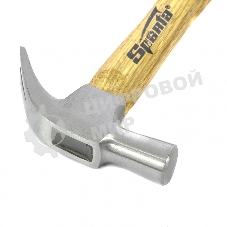 Молоток-гвоздодер Sparta 225 г, боек 22 мм, деревянная рукоятка