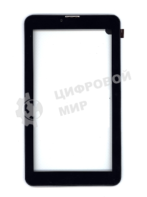 Сенсорное стекло (тачскрин) для Irbis TZ71, черное с рамкой