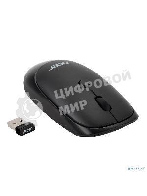 Мышь беспроводная Acer OMR137 черный, 1600 dpi, радиоканал, USB, кнопки - 4