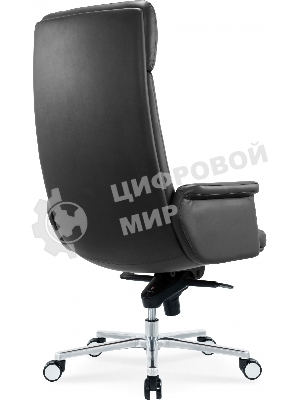 Кресло Cactus CS-LBK-AMSTERDAM черный, кожа, 120 кг, подголовник, механизм качания