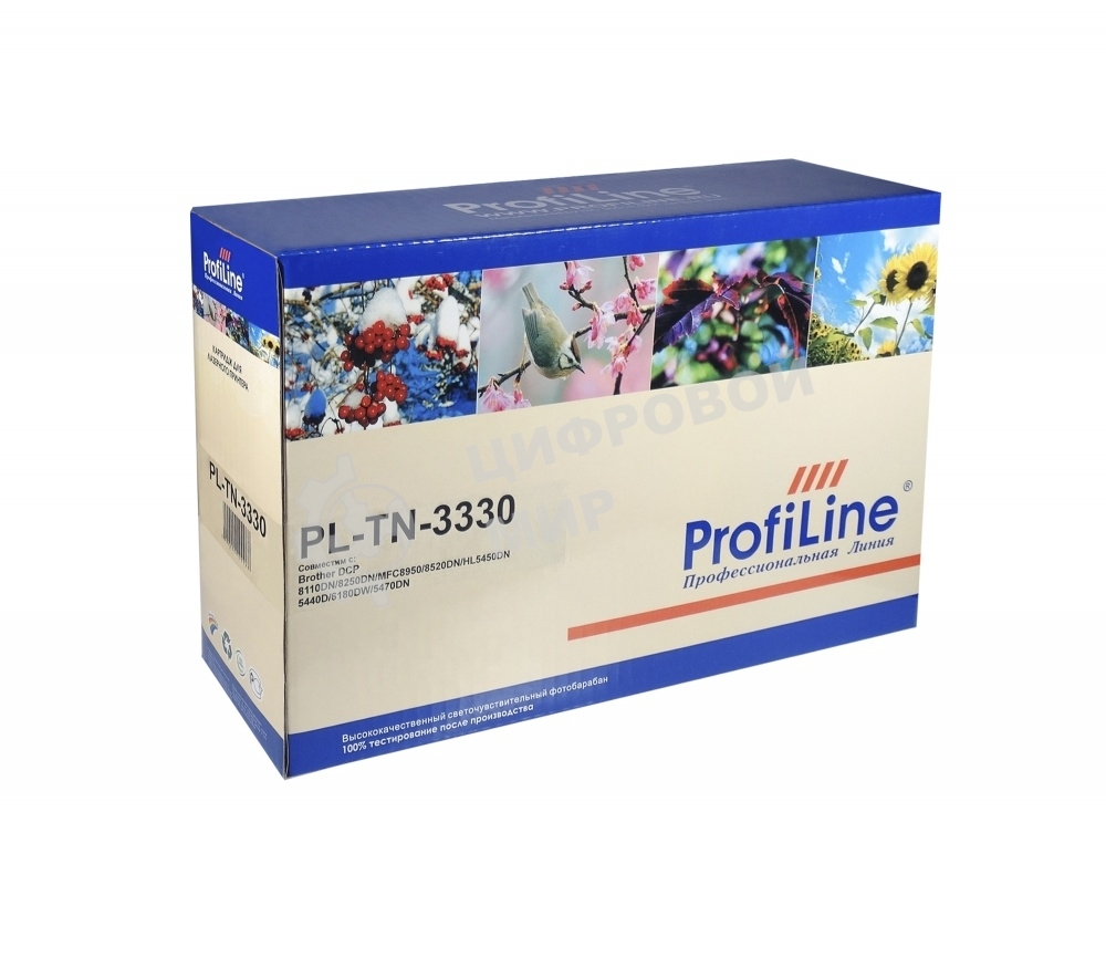 Картридж ProfiLine PL-TN-3380 для принтеров Brother DCP-8110DN/8150DN/8155DN/HL-5450DN/5445D/5440D/5470DW/5470DWT/6180DW/6180DWT/MFC-8510DN/8520DN/8515DN/8710DW/8910DW/8950DW/8950DWT/8810DW 8000 копий