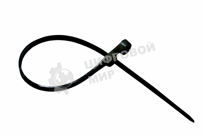 Хомут-стяжкa нейлоновая под винт Rexant 100x3,6 мм, черная, упаковка 100 шт.