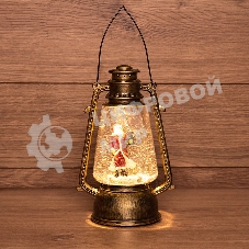 Декоративный фонарь Neon-night с эффектом снегопада и подсветкой 
