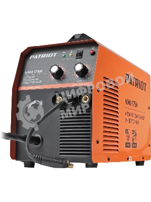 Полуавтомат сварочный инверторный PATRIOT WMA 175M MIG/MAG/MMA, полуавтоматическая сварка в среде газа (MIG/MAG) стальной и флюсовой проволокой 0.6/0.8 мм, сварка электродом (MMA) до 4мм, сварочный ток в режиме MIG: 40-170А; сварочный ток в режиме MMA: 40-170А; ПВ при макс. токе: 60%