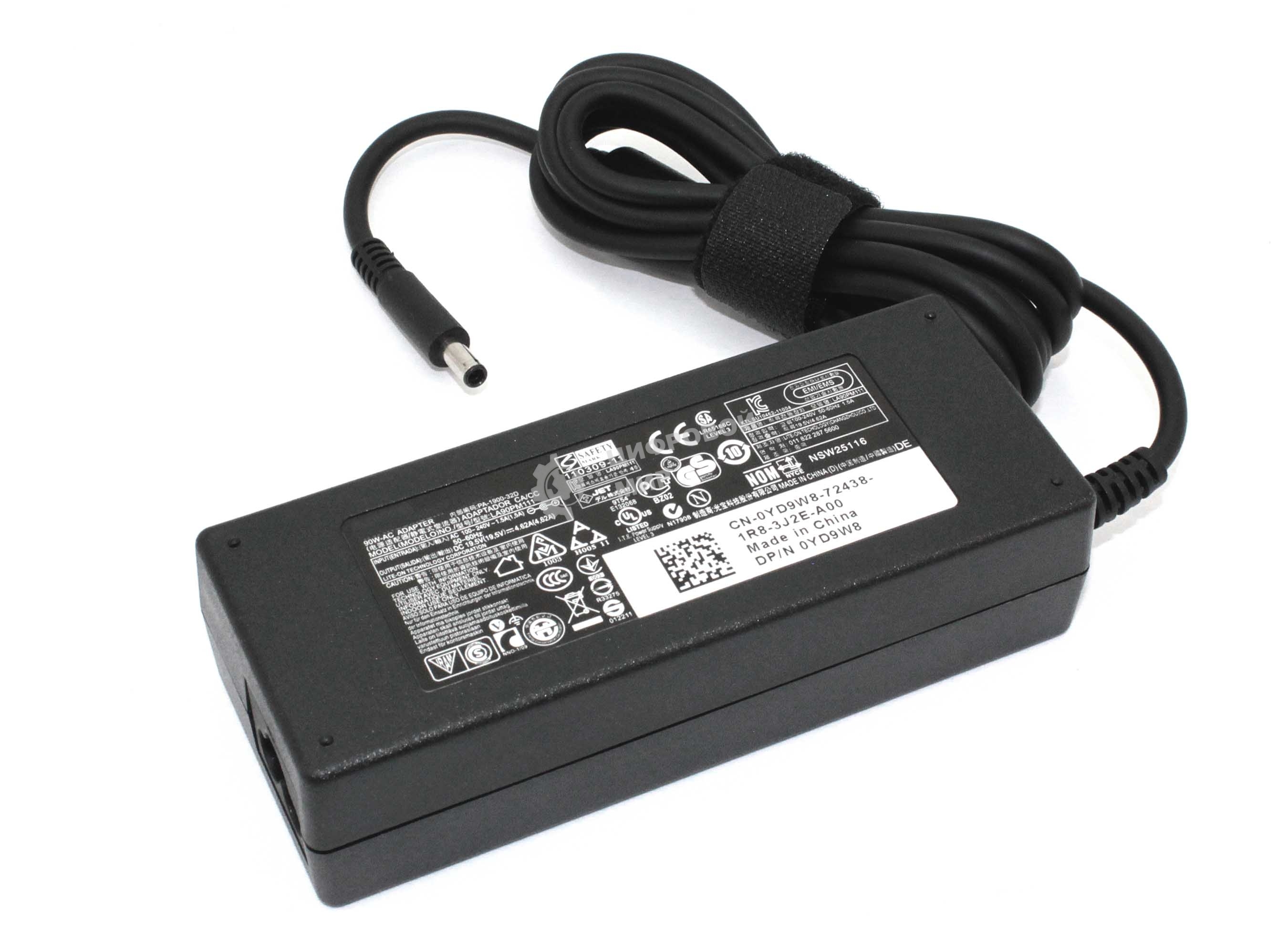 Блок питания (сетевой адаптер) для ноутбуков Dell 19.5V 4.62A 4.5x3.0