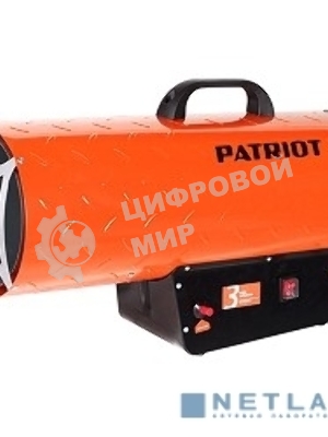 Калорифер газовый PATRIOT GS 50, 50 кВт, 872 мᵌ/ч, пьезо поджиг, редуктор, шланг., шт