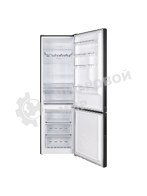 Холодильник Maunfeld MFF200NFB черный двухкамерный инвертор 271/106 л морозилка снизу, No Frost