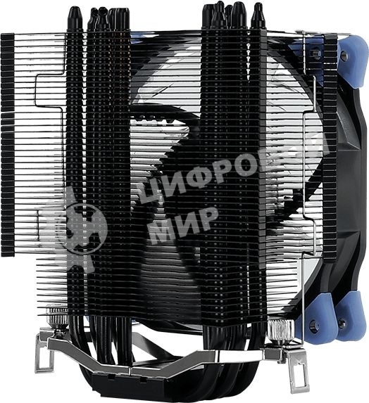 Кулер для процессора AeroCool/Formula Verkho 5 Dark черный, 120 мм, алюминий/медь, 2000 об/мин, 27 дБ, 4 pin, 150 Вт, 156.5 мм