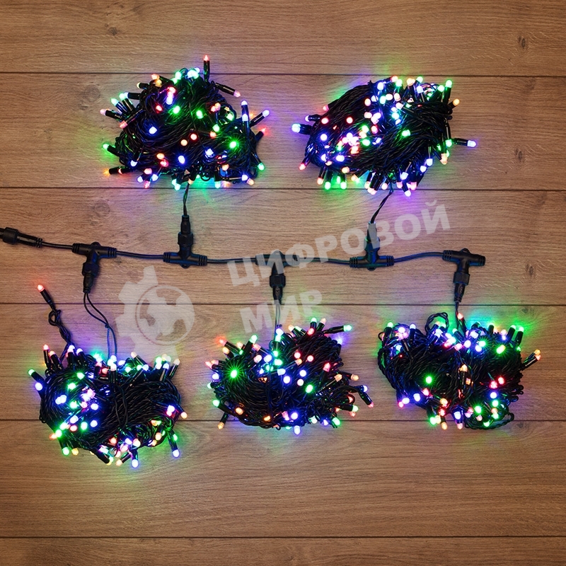 Гирлянда Neon-night LED ClipLight 24V, 5 нитей по 20 метров, цвет диодов мульти