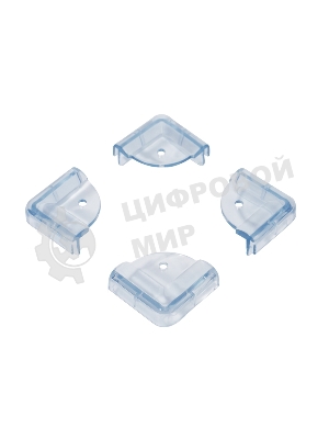 Прозрачные треугольные накладки-протекторы для мебели (4.3*4.3*2.1 см). 4 шт. 