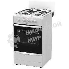 Плита газовая Darina A 3001 W белый/черный, конфорок 4 шт, духовка 50 л, 50 см x 85 см x 56 см