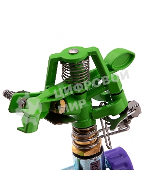 Разбрызгиватель латунный Palisad импульсный, с регулировкой угла горизонт. распыления до 26 м