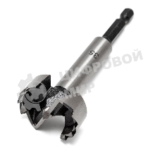 Сверло Форстнера по дереву, 25мм, цилиндрический хвостовик Kranz