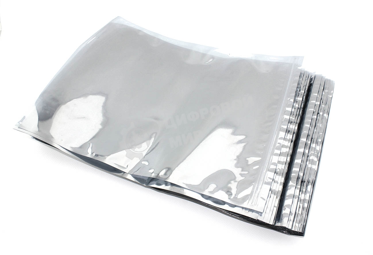 Упаковка 100 шт. антистатических пакетов с зип-локом 29x40см