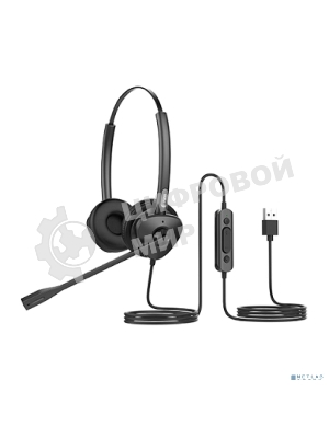 Гарнитура Fanvil HT302-U чёрный, проводная