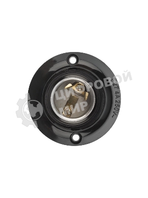 Патрон карболитовый Rexant потолочный Е27 черный c этикеткой