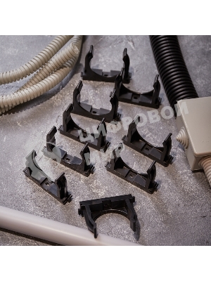 Крепеж-клипса для монтажного пистолета Rexant Ø 50 мм, черная (25 шт/уп)