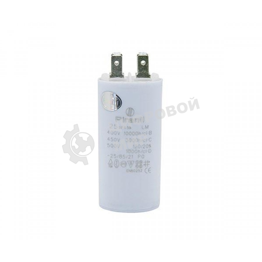 Конденсатор CBB60 25мкФ 450V (4 клеммы, крепление болтом) 304007
