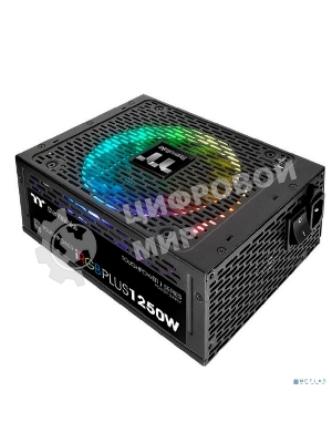 Блок питания Thermaltake ToughPower iRGb PLUS (PS-TPI-1250F3FDTE-1), 1250Вт, 80 PLUS Titanium, 140мм, модульный, черный