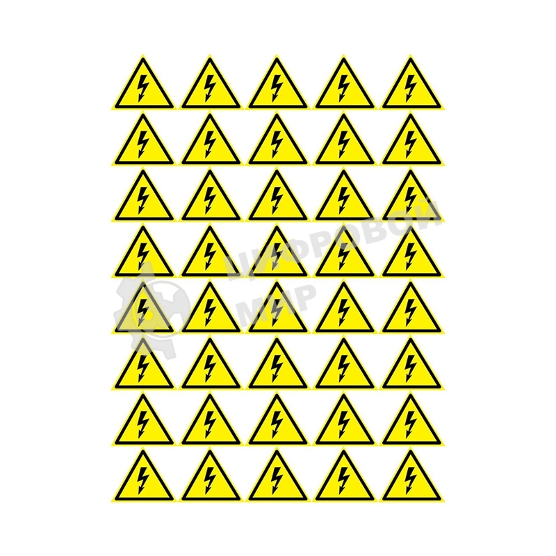 Наклейка знак электробезопасности Rexant 