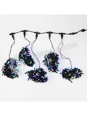 Гирлянда Neon-night LED ClipLight 24V, 5 нитей по 20 метров, цвет диодов мульти