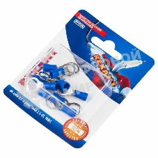 Наконечник кольцевой Rexant изолированный ø8.4 мм, 1.5-2.5 мм², НКи 2.5-8/НКи2-8/RV2-8, синий, в упак. 10 шт.