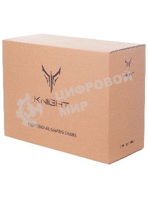 Кресло Knight ARMOR черный, экокожа, 120 кг, механизм качания