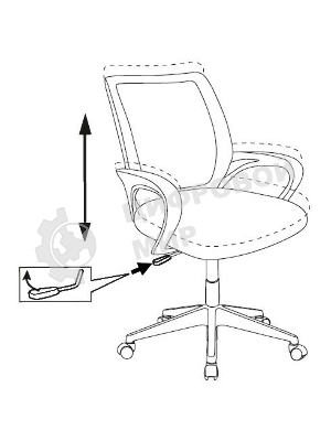 Кресло Бюрократ BuroKIDS 1 W мультиколор, ткань, 120 кг