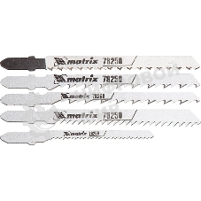 Набор полотен Matrix для электролобзика по дереву, 5шт.