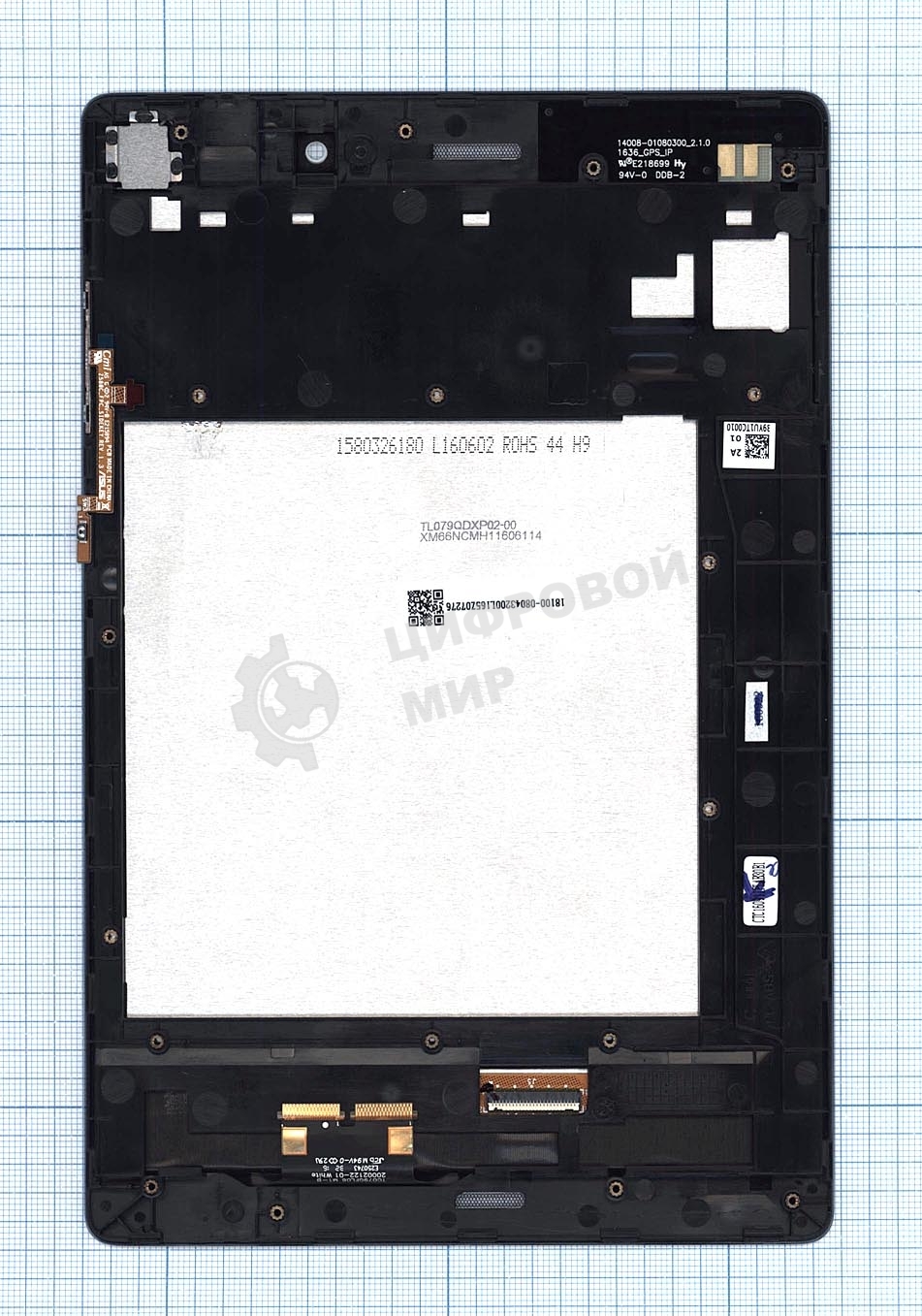 Модуль (матрица + тачскрин) для Asus ZenPad S 8.0 Z580 Z580C Z580CA белый с рамкой